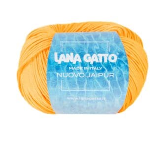 Gomitolo di filato Lana Gatto Nuovo Jaipur in puro cotone lucido, perfetto per lavori estivi a maglia e uncinetto – Filati d’Autore